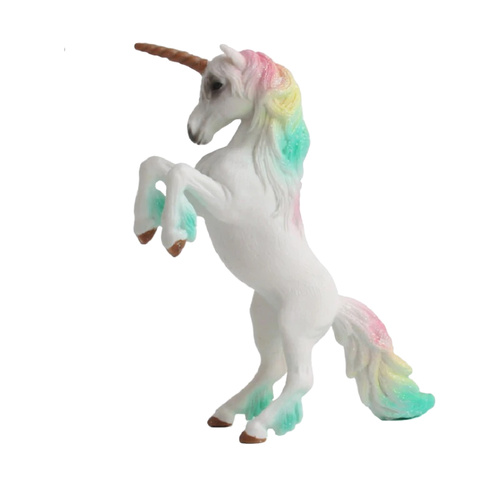 Unicorn Multi Coloured Mane Resin Toy Topper