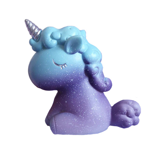 Unicorn Purple/Blue Decoration 7cm