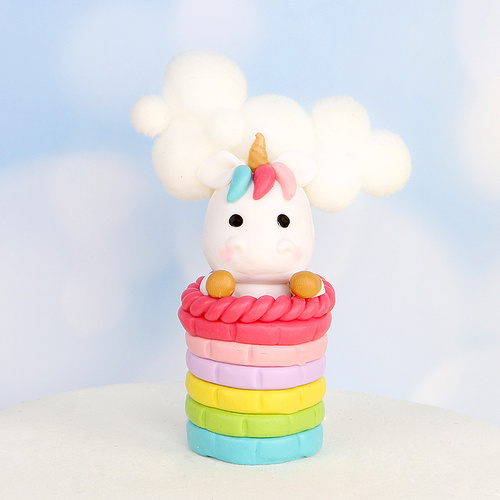 Unicorn Cake topper Fluffy Clouds