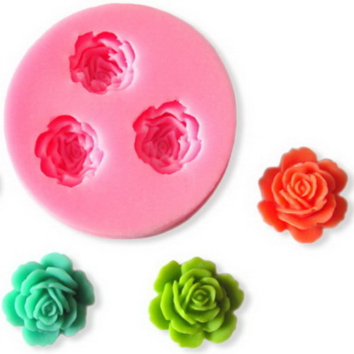 SILICONE ROSES MOULD 4.5CM