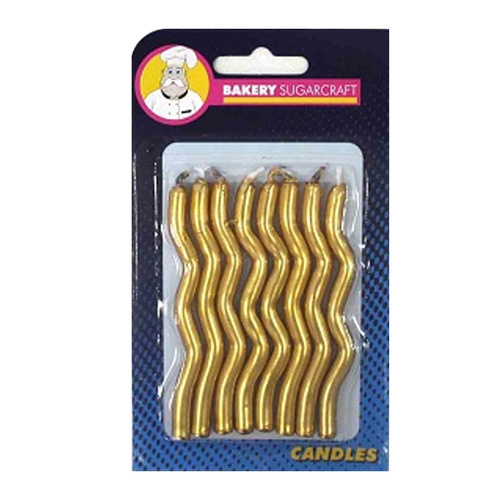 ZIG ZAG CANDLES - GOLD