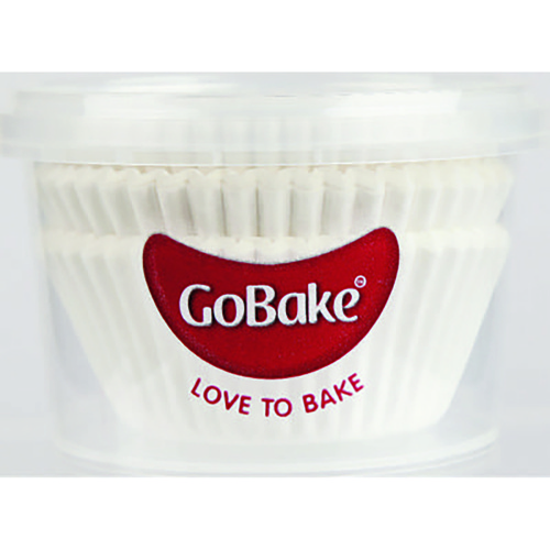Gobake Baking Cups White - 5cm