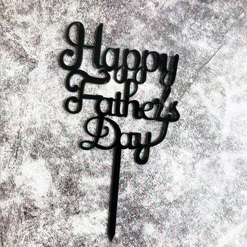 Happy Fathers Day Topper 17cm