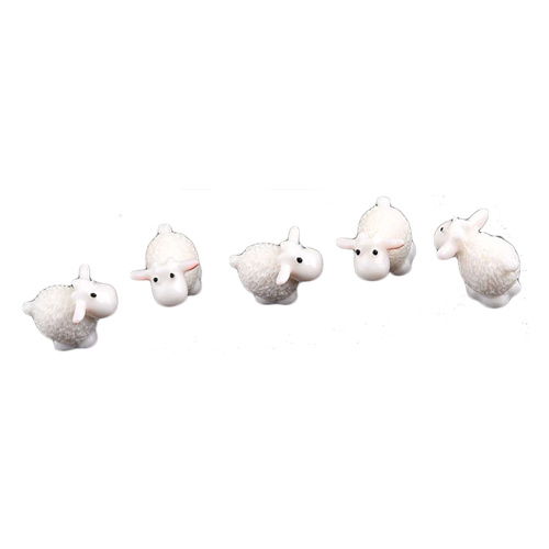 Mini Sheep Figurine Set 5pcs