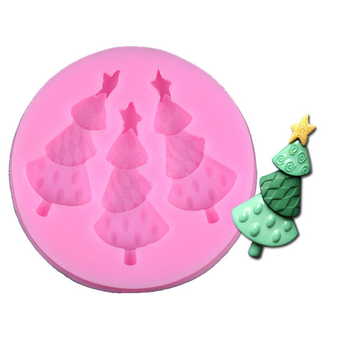 Small Trees Xmas Silicone Mould