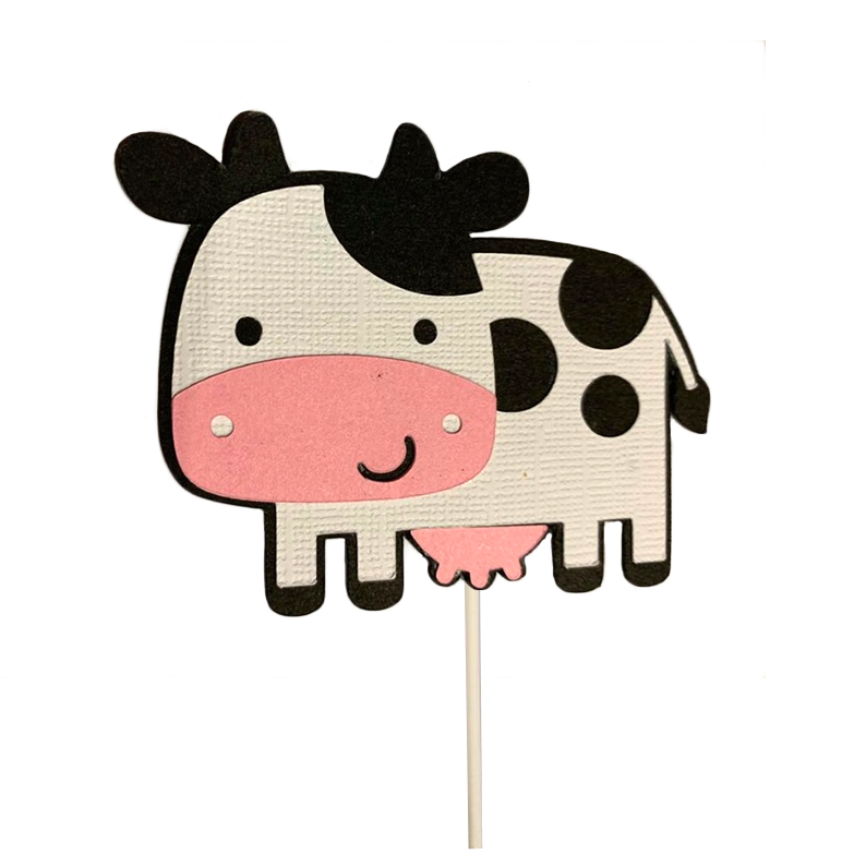 Cow Cake Topper 6.5cm