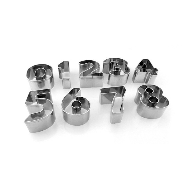 Kitchen Domain Numbers Cutters Set