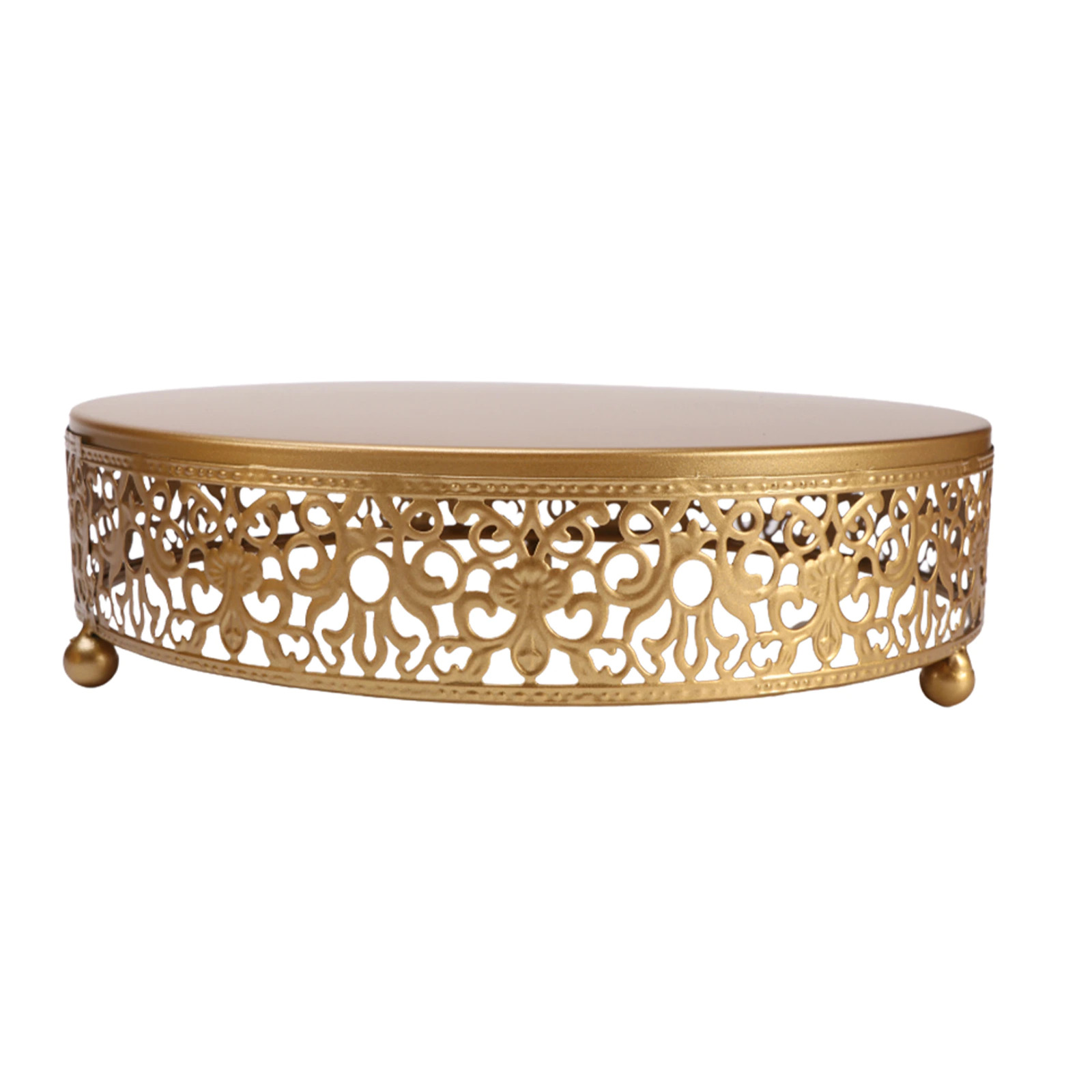 Gold metal deals cake stand