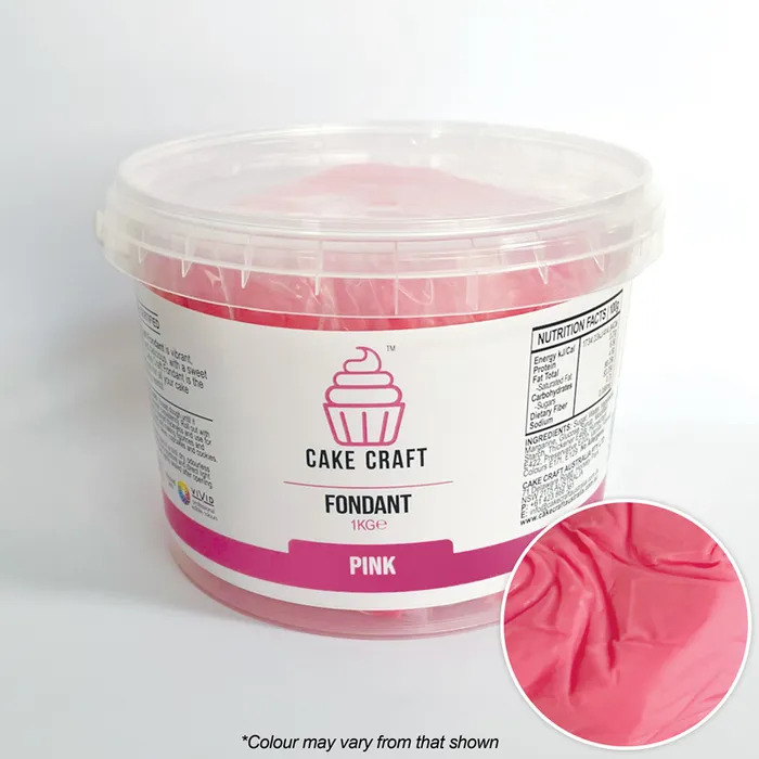 Kitchen Domain Cake Craft Fondant Pink 1kg