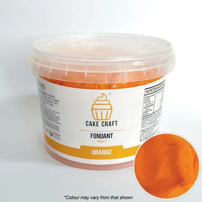 Kitchen Domain Cake Craft Fondant Orange 1kg