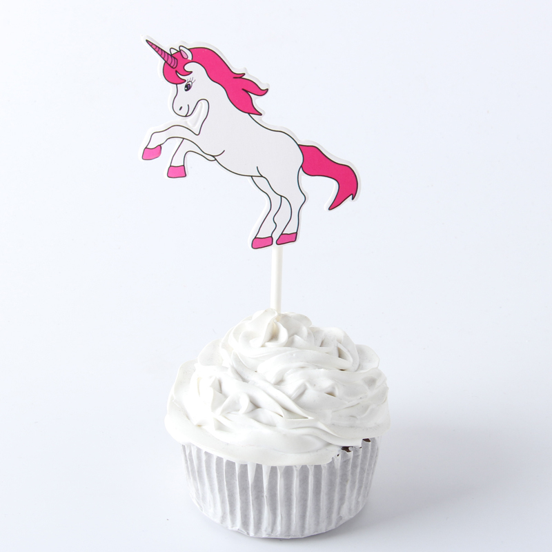 unicorn cupcake topper 12pcs