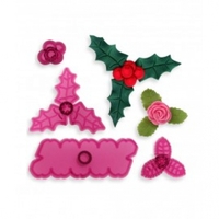 Cupid Rose, Holly & Berries set 4 [JEM]