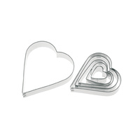 Pedrini 6 Assorted Hearts Cookie Cutters