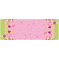 Plastic Tablecloth 118 X 180 Pink Fairy