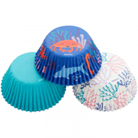 Wilton Std Baking Cup Sea Life - 75Pk