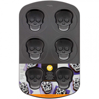 Skull Mini Cake Pan 6 cavity 