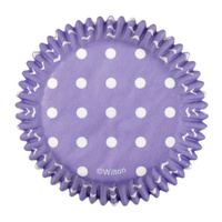 Wilton Purple Dots Baking Cups - 75Pk