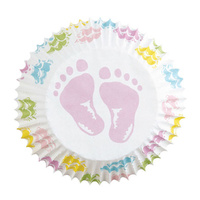 Wilton Baby Feet Standard Baking Cup - 75Pk