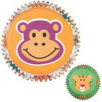 Wilton Jungle Pals Standard Baking Cups - 75Pk