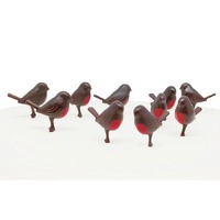 Robin Plastic Cake Topper Picks 10pcs