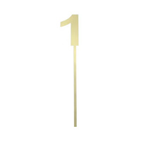 Number 1 Small Cake Topper Gold