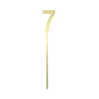 Number 7 Small Cake Topper Gold