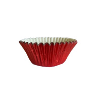 Red Foil Baking Cups 44x30mm