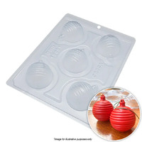 BWB Christmas Bauble Striped Chocolate Mould 3 Piece