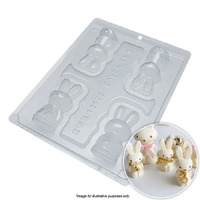 BWB Small Easter Bunnies Chocolate Mould 3 Piece