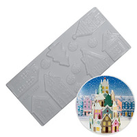 BWB Christmas Houses Chocolate Mould 1 Piece