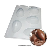 BWB Smooth Egg  Chocolate Mould 100g 3 Piece