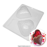 BWB Textured Heart Chocolate Mould 3 Piece
