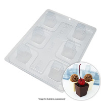 BWB Tall Square Mousse Cup Chocolate Mould 3 Piece