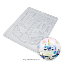 BWB Large Unicorn Horn Set Chocolate Mould 1 Piece