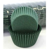 DARK GREEN CUPCAKE BAKING CASES 4.4CM - 500 PACK