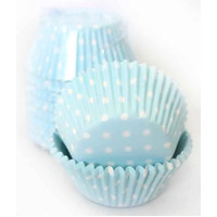 408 Baking Cups Blue Polka Dots 250 Pack