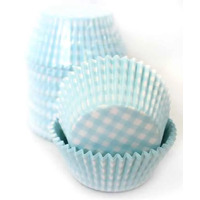 408 BAKING CUPS - BLUE GINGHAM - 250 PIECE PACK