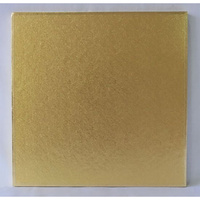 Cake Board Square Polystyrene Gold - 8 Inch