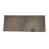 Oblong Cake Card Silver 2mm - 20 x 8cm