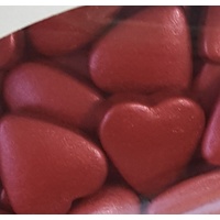 Red Metallic Tablet Hearts