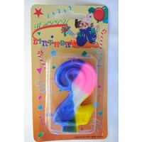 Candle Rainbow Numeral 2