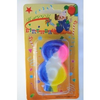 Candle Rainbow Numeral 8
