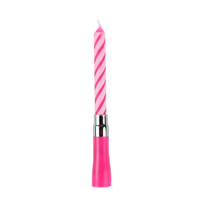 Musical Happy Birthday Candle Pink (110mm)