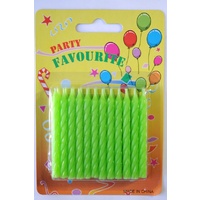 Candle Twist Green - 24 Pack