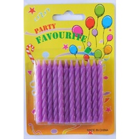 Candle Twist Purple - 24 Pack