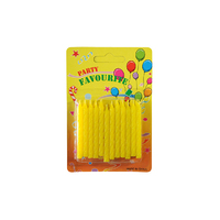 Candles Twist Yellow- 24 Pack