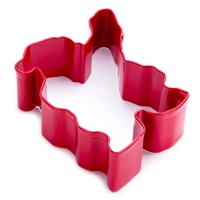Waving Santa 10cm Red Cookie Cutter