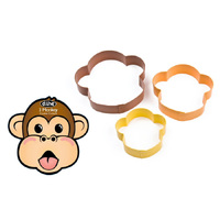 Monkey Cookie Cutter Set 3pc