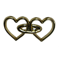 Gold Double Heart Decoration