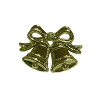 GOLD BOW & BELLS 3CM 